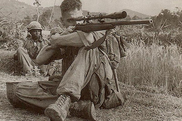 Carlos Hathcock, one of the most well-known snipers in U.S. military history