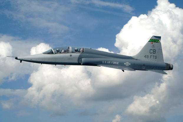 The T-38 Talon is a twin-engine, high-altitude, supersonic jet trainer used in a variety of roles. Air Education and Training Command is the primary user of the T-38C for joint specialized undergraduate pilot training. (U.S. Air Force photo)