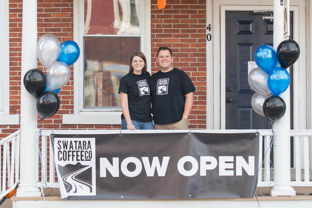 John and Jo Noll opened Swatara Coffee in Jonestown, Penn. after John left the Navy. (Courtesy of John and Jo Noll)