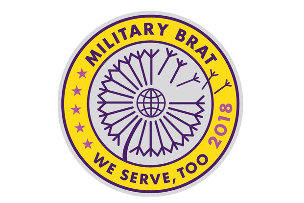 The 2018 Military Brat patch is free for military kids. (Army and Air Force Exchange Service)
