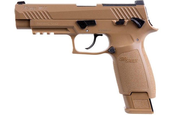 SIG AIR’s M17 Advanced Sport Pellet, or ASP, pistol is designed to be a near exact replica of the U.S. Army’s new M17 Modular Handgun System. Photo: Sig Sauer
