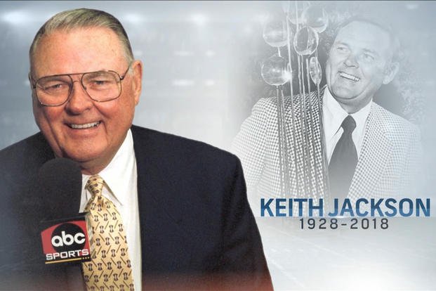 Marine Corps veteran and Hall of Fame sports broadcaster Keith Jackson.