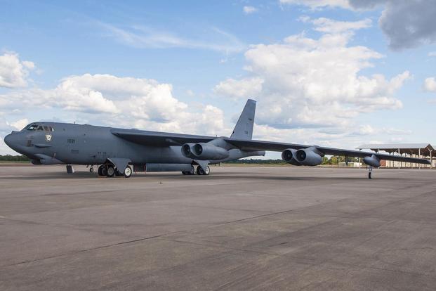A B-52H Stratofortress assigned to the Air Force Reserve Command's 307th Bomb Wing is the first B-52H bomber to be converted as part of the New START Treaty. (U.S. Air Force/Master Sgt. Dachelle Melville)