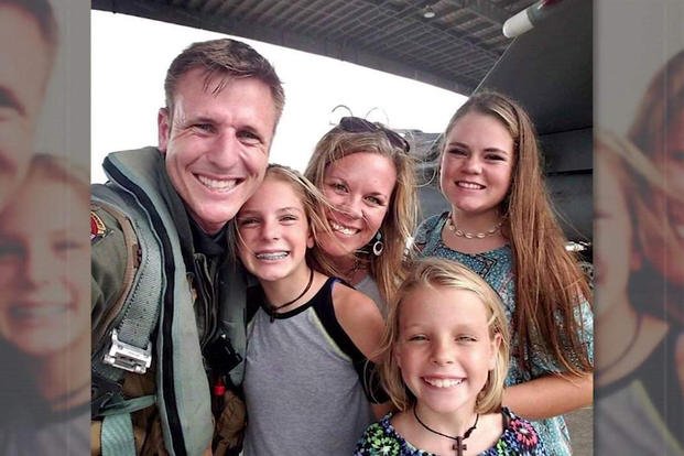U.S. Air Force Lt. Col. Jonathan Kassebaum with his family. (Courtesy Photo)