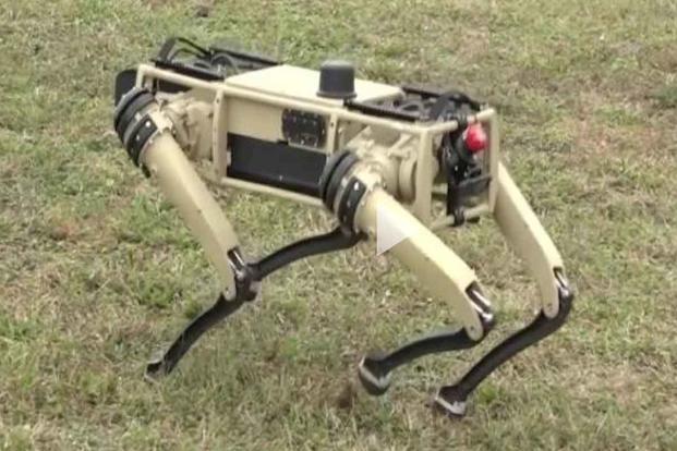 The Ghost Robotics Q-UGV: Neither bark nor bite, because no head. (John Goddin)