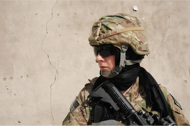 Senior airman handles security in Afghanistan.