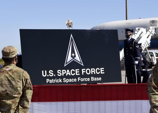 Both of the 45th Space Wing's installations were redesignated as Patrick Space Force Base and Cape Canaveral Space Force Station by Vice President of the United States Mike Pence in a ceremony held Dec. 9, 2020, on Cape Canaveral Space Force Station.