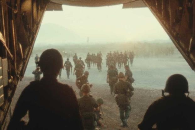Archival photo of troops arriving in Vietnam. (Apple TV+)