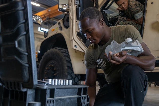 Don’t tell me – he’s looking for a 10-millimeter socket? (Lance Cpl. Jonathan Rodriguez Pastrana/U.S. Marine Corps photo) Don’t tell me - he’s looking for a 10-millimeter socket?