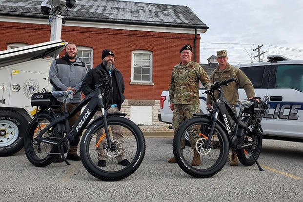 Electric bicycles are already in use by law enforcement agencies on and off base. (Courtesy photo) Electric bicycles are already in use by law enforcement agencies on and off base.