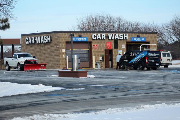 Touchless car washes are approved; stay away from automated car washes that physically scrub your car. (Scott Sturkol/Defense Department photo) Touchless car washes are approved; stay away from automated car washes that physically scrub your car.