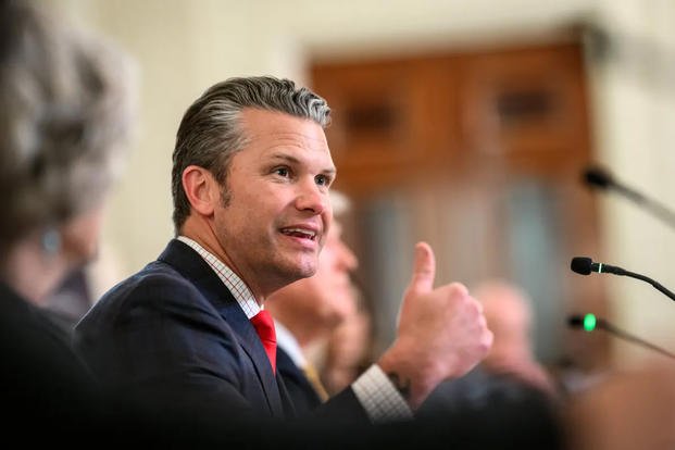 Secretary of Defense Pete Hegseth speaks the Homeland Security Task Force roundtable at the White House on October 23, 2025.  (White House)
