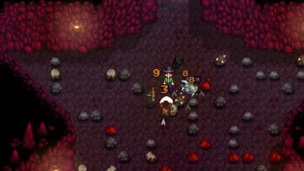 stardew valley mine fighting