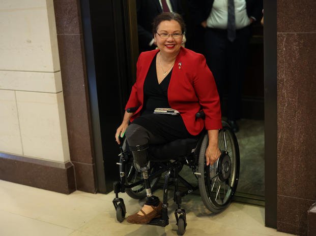 Sen. Tammy Duckworth, D- Ill., said she was “disgusted” by the administration’s decision to organize a briefing only for Republicans: “This is ridiculous. This is not how we will operate in the Senate.” (Kevin Dietsch/Getty Images/TNS)
