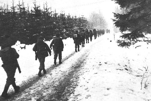 2nd Division infantrymen on the march. (U.S. Army photo)