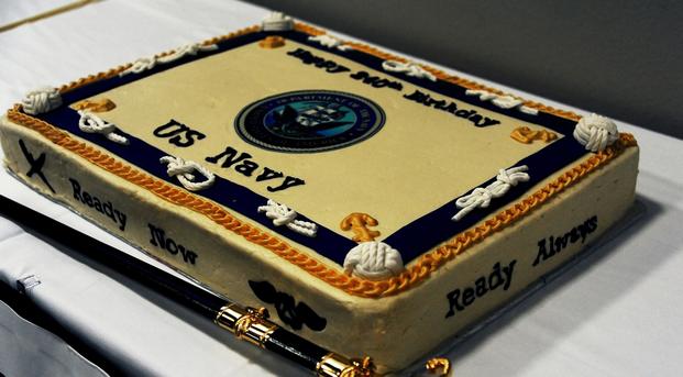 Navy birthday cake