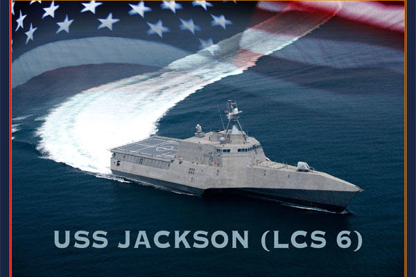 An artist rendering of the littoral combat ship USS Jackson.