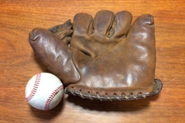 The baseball mitt handed to soldiers with 3rd Squadron, 2nd Cavalry on Operation Dragoon Ride. (Photo courtesy of Col. John Meyer)