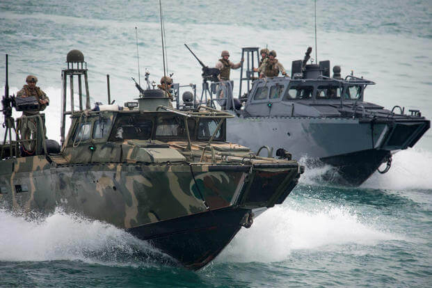Riverine Command Boats (RCB). (U.S. Navy photo by Mass Communication Specialist 2nd Class Torrey W. Lee/Released)