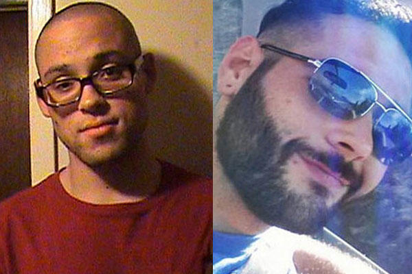 Chris Harper Mercer, left, the alleged gunman in the Oregon shooting and Christopher Mintz, who was shot five times while attempting to prevent Mercer from entering a classroom. (Photos: Myspace and Facebook)