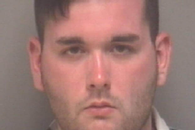 In this handout provided by Albemarle-Charlottesville Regional Jail, James Alex Fields Jr. poses for a mugshot after he allegedly drove into counter-protesters on August 12, 2017 in Charlottesville.
