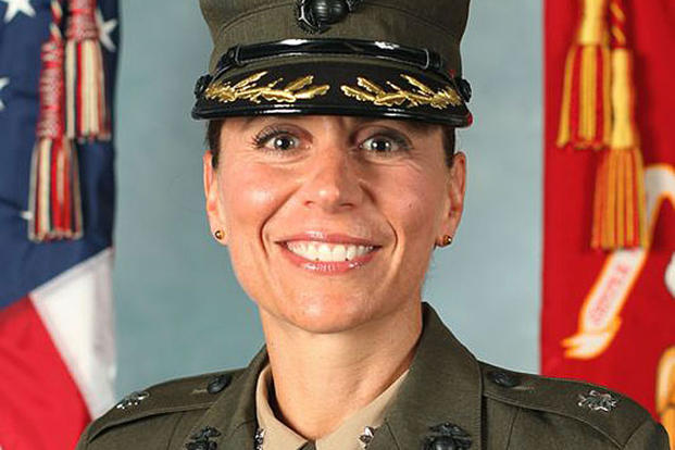 Lt. Col. Kate Germano, ousted commander of Marine female recruit training on Parris Island. DoD photo
