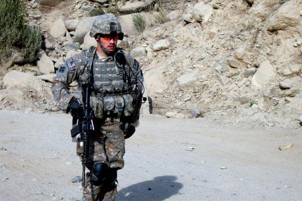 Undated photo of former U.S. Army Staff Sgt. Clinton Romesha on duty in Afghanistan. He received the Medal of Honor for his actions at Combat Outpost Keating in Afghanistan on Oct. 3, 2009. (Photo courtesy of Romesha family)