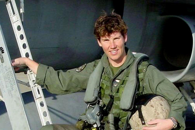 Amy McGrath, now a candidate for Congress, served 20 years in the Marine Corps and flew 89 combat missions against Al Qaida and Taliban forces. (US Marine Corps photo)