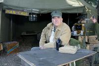 Retired Honorary Gunnery Sgt. R. Lee Ermey sits on the set of &quot;Mail Call&quot; (Photo courtesy of History Channel).
