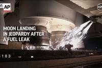 Moon Landing Attempt in Jeopardy Due to Fuel Leak