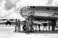 The Enola Gay before the bombing mission.