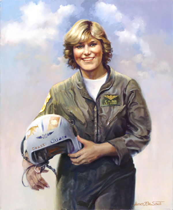 A portrait of Lt. Colleen Cain. (Portrait by Leonora Rae Smith.)