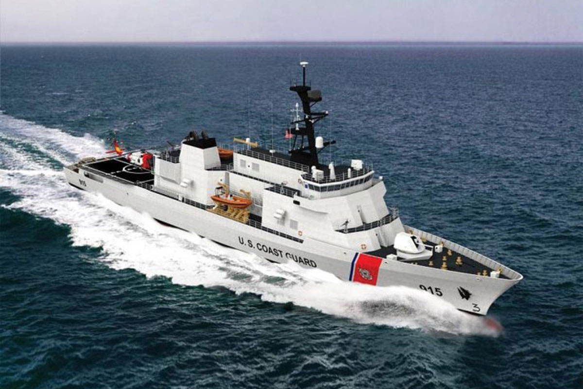 Small Motor Adds Powerful Punch To Coast Guard S Next Offshore Cutter   Coast Guard Offshore Patrol Cutter 1200 