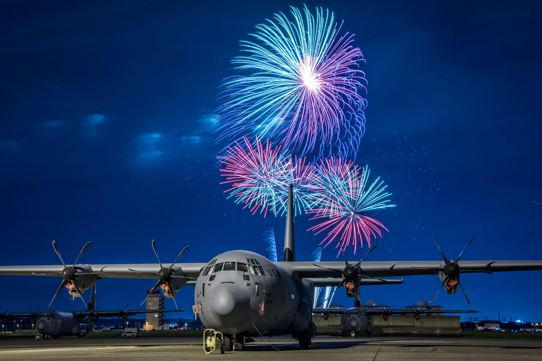 Yokota Air Base Fireworks 1800 