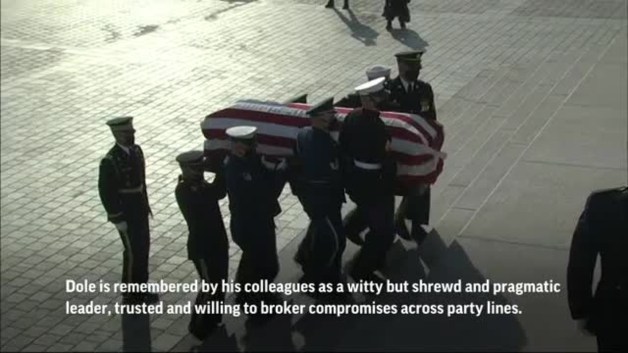 Fmr. Sen. Bob Dole Lies in State in Capitol Rotunda
