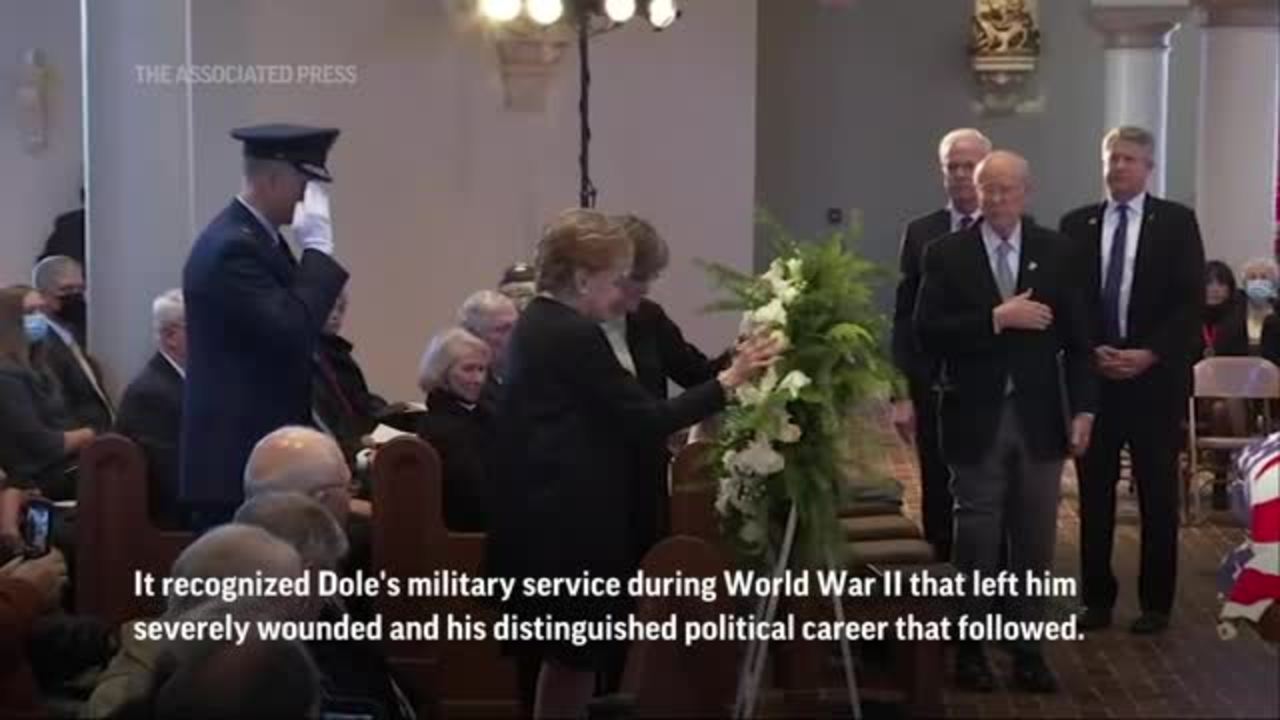 Bob Dole Honored in Kansas Hometown Service