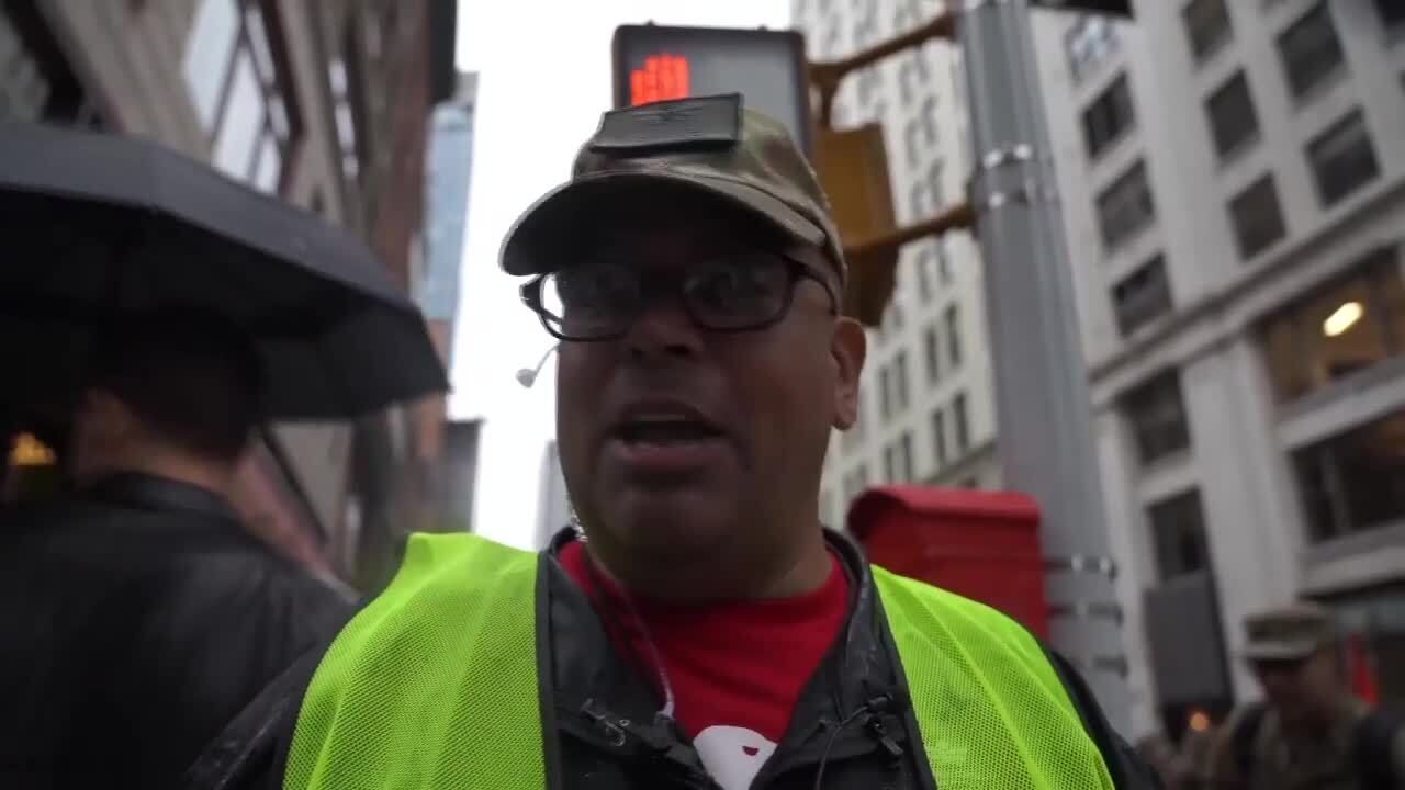 New York City Veterans Day Parade Scenes