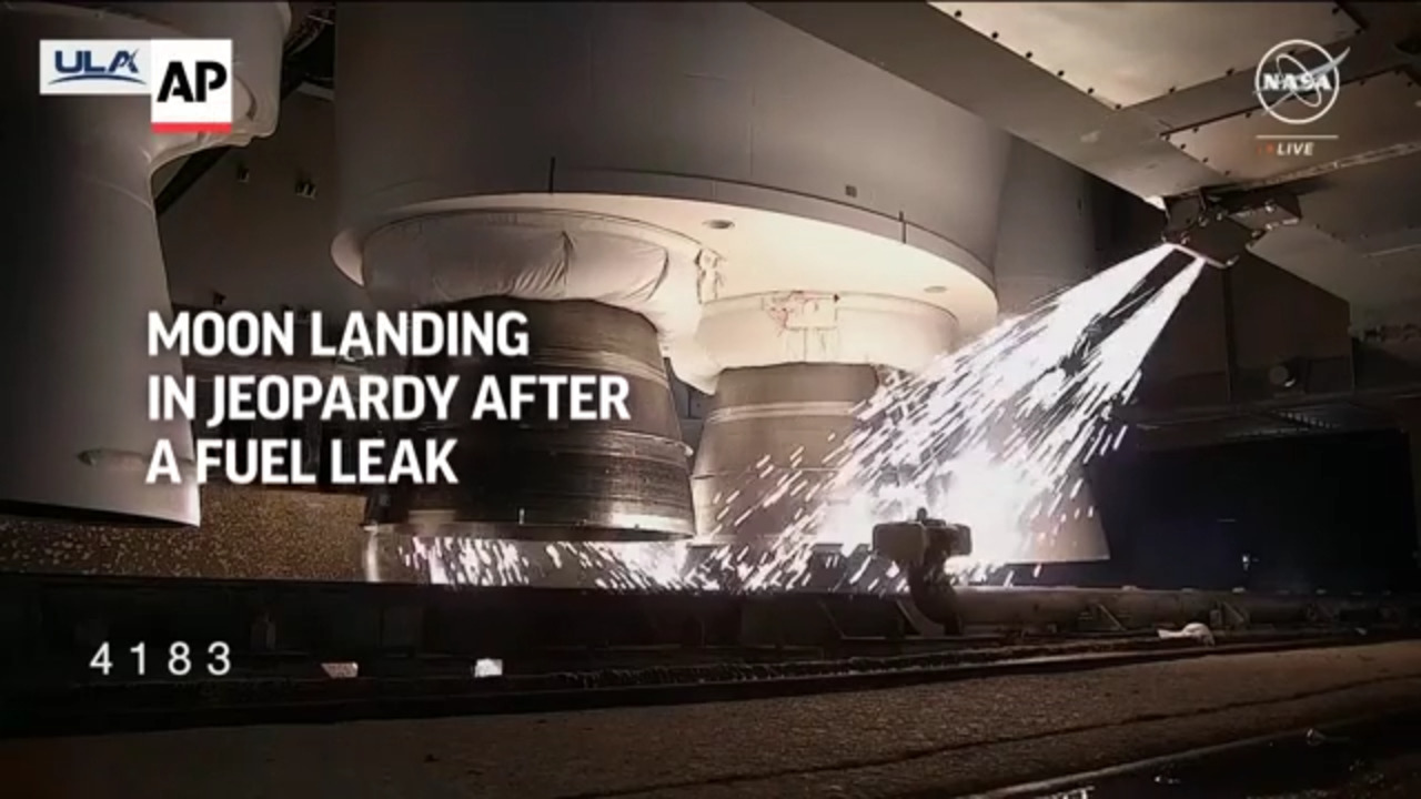 Moon Landing Attempt in Jeopardy Due to Fuel Leak