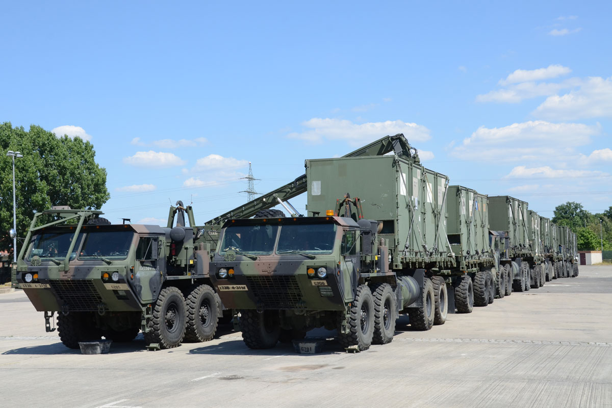 military tank transport truck