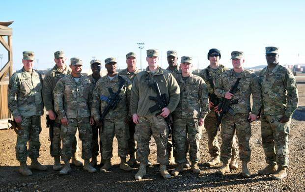 Soldiers from the 310th Multi Role Bridge Company during their battlefield rotation in Iraq