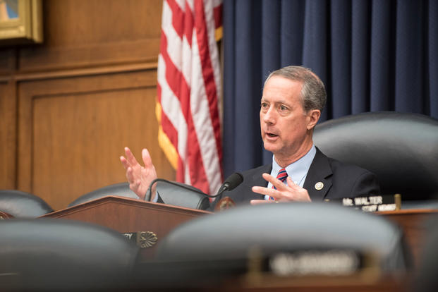 U.S. Rep. Mac Thornberry, Chairman of the House Armed Services Committee (HASC), questions senior military leaders during a HASC hearing on Capitol Hill, March 7, 2017. (DoD Photo by U.S. Army Sgt. James K. McCann)