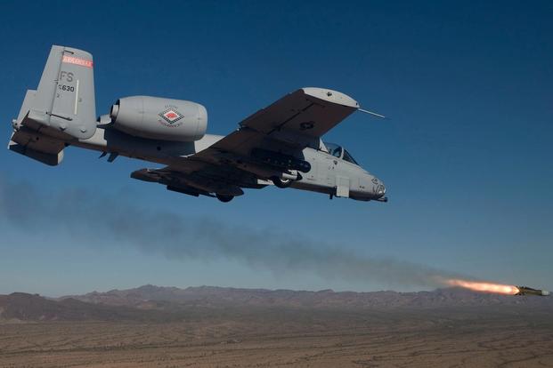 An A-10 launches an AGM-65 Maverick air-to-surface missile during a training mission. (Image: U.S. Air Force)