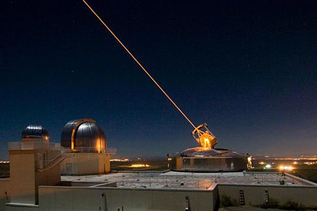 The Sodium Guidestar at the Air Force Research Laboratory's Starfire Optical Range resides on a 6,240-foot hilltop at Kirtland Air Force Base, N.M. The Army and Navy are developing their own laser weapons systems. Air Force photo