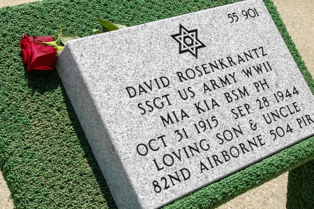 Staff Sgt. David Rosenkrantz was finally laid to rest in Los Angeles 74 years after he fell in battle during World War II. Photo courtesy of 82nd Airborne Division