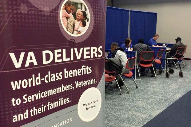 Winston-Salem VA employees serve North Carolina veterans at a claims clinic. Department of Veterans Affairs photo