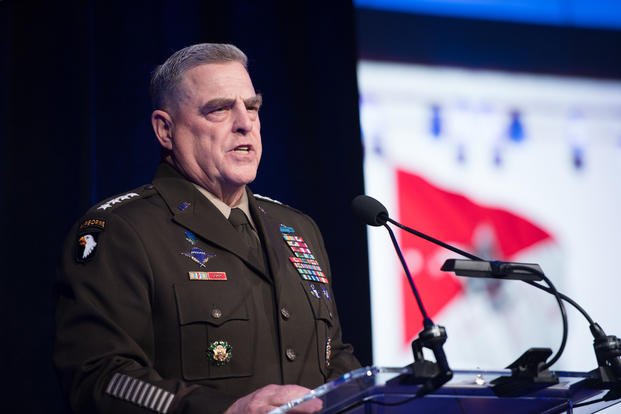 Gen. Mark Milley speaks at the 2019 Army Birthday Ball at the Hilton in Washington, D.C., June 15, 2019. (U.S. Army photo/Dana Clarke)