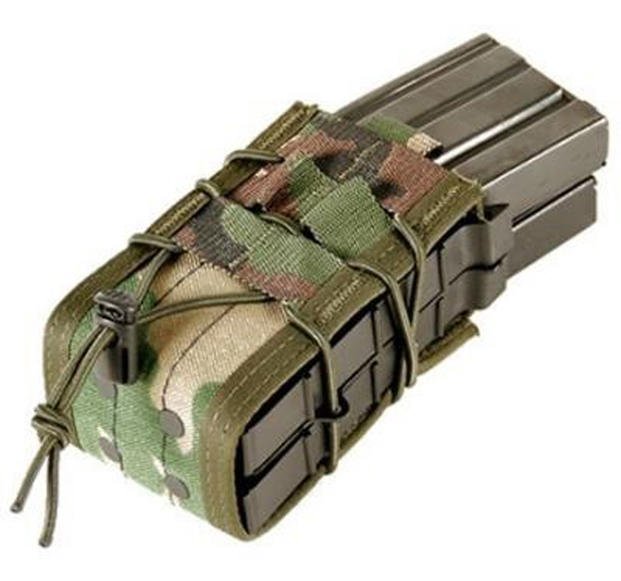 4 QTY USMC MOLLE Double Magazine Pouch Style 4050 Coyote Brown Fair/Acceptable 