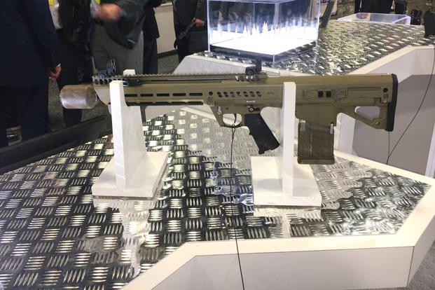 General Dynamics Next Generation Squad Weapon rifle variant. (Matthew Cox/Military.com)