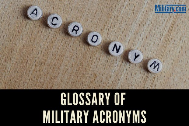 Glossary Of Military Acronyms Military Com