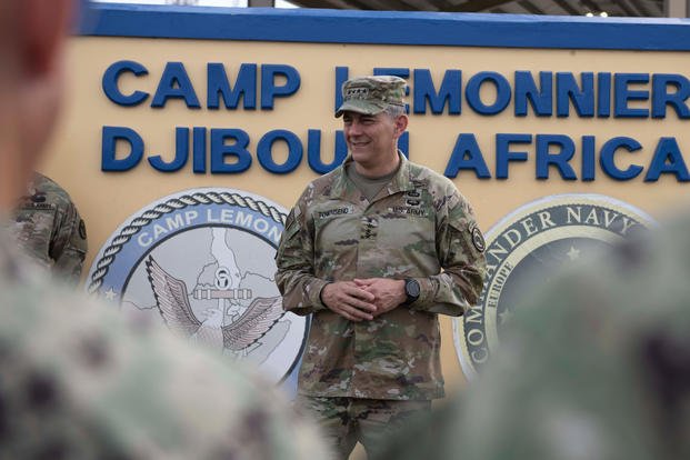 U.S. Army Gen. Stephen Townsend Camp Lemonnier, Djibouti